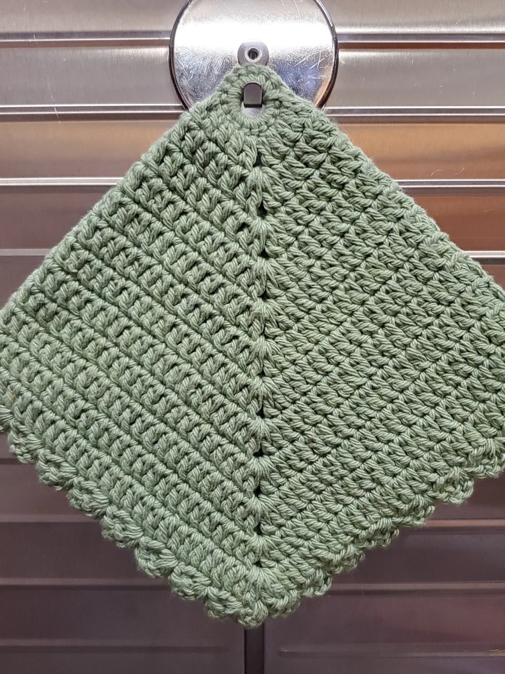 Handmade Granny Core Double Crochet Cotton Potholders Hot Pads Trivet